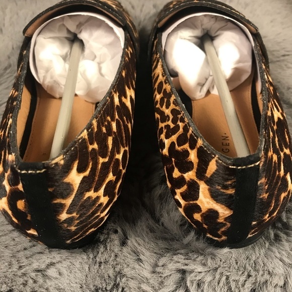 Calf hair leopard flats size 7 - Picture 5 of 6